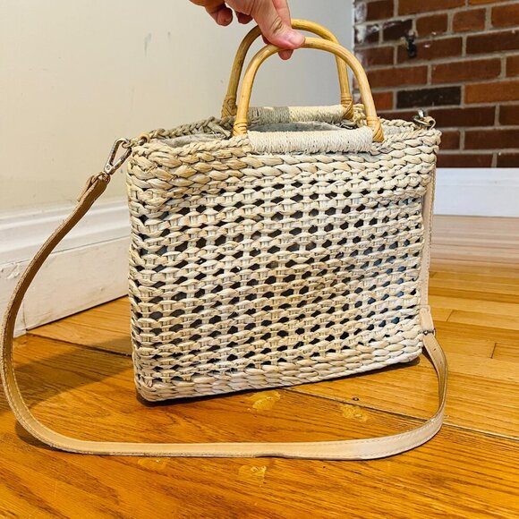 Straw Bag Beach Hollow Woven Bag Women's Bag - Picture 3 of 16